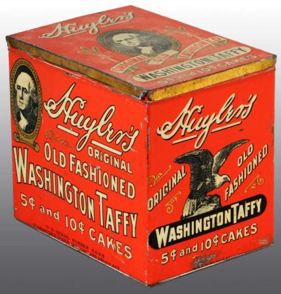 Appraisal: Huyler's Washington Taffy Tin Description Great images of George Washington