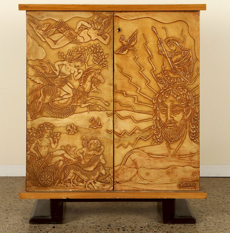 Appraisal: CARLOS VALDES MUJICA DYNAMIC AND RARE BAR CABINET Carlos Valdes