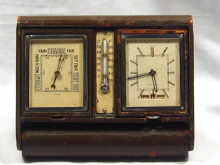 Appraisal: A le Coultre combination clock barometer thermometer calendar circa