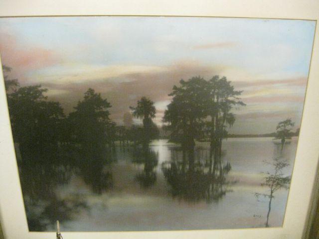 Appraisal: Nutting Style Print of Cypress Swamp by Gray x