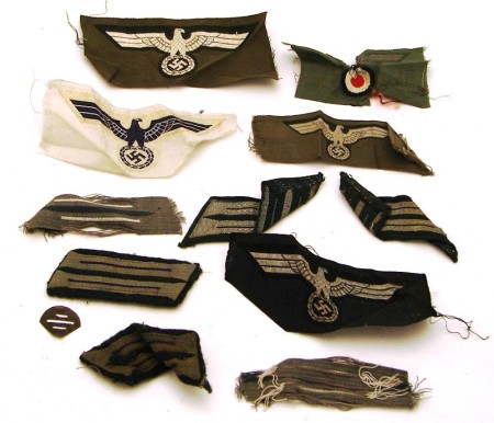 Appraisal: Lot of misc German military eagles and insignia