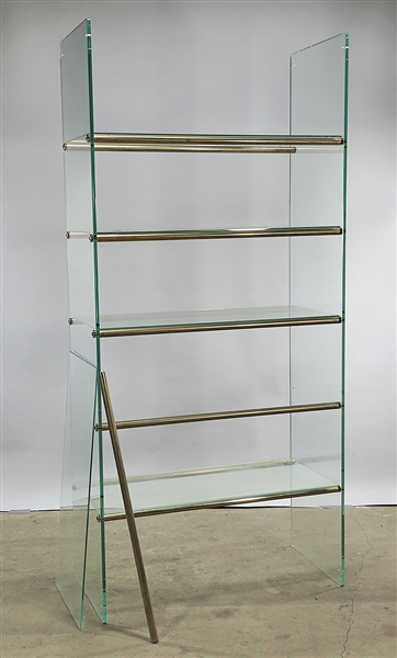 Appraisal: Set of glass shelves x x approx Condition wear one