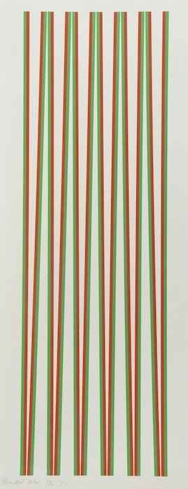 Appraisal: Bridget Riley b Hanover I s The very rare silkscreen