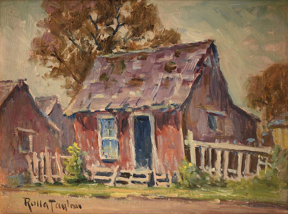 Appraisal: ROLLA SIMS TAYLOR American Texas - A PAINTING Home Sweet