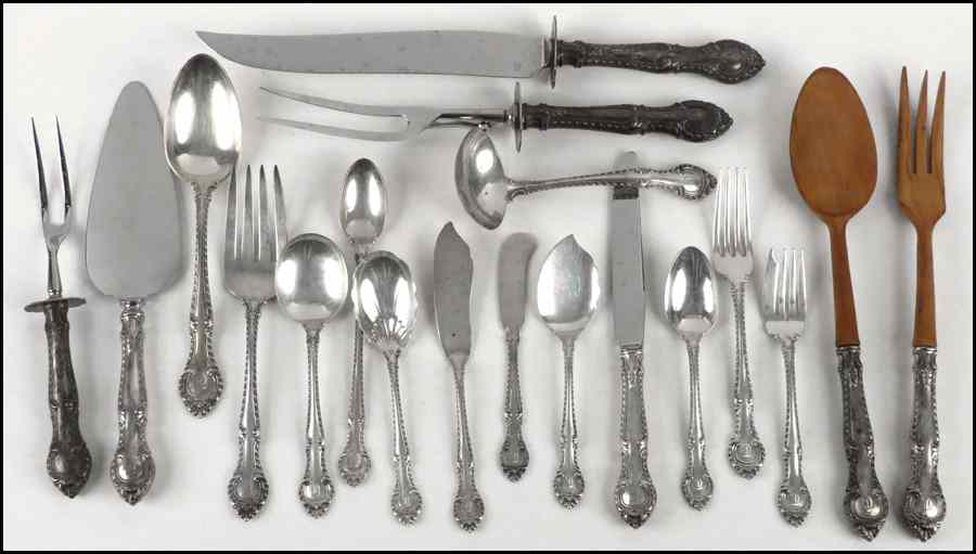 Appraisal: GORHAM STERLING SILVER FLATWARE SERVICE IN THE ENGLISH GADROON PATTERN