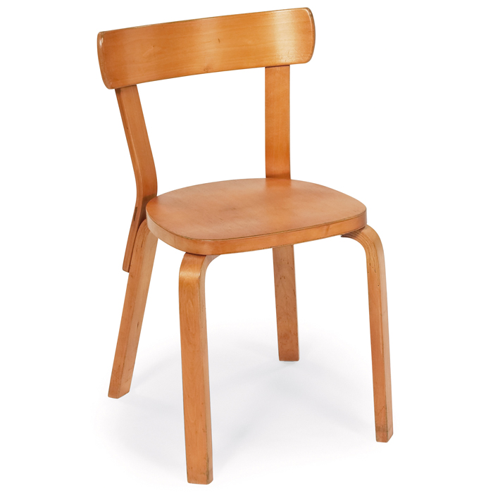 Appraisal: Alvar Aalto chair by Artek birch stamped Finsven Aalto Design