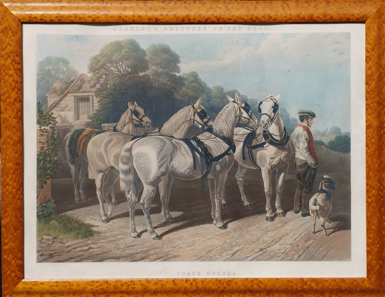 Appraisal: After Herring Number One Coach Horses colour engraving by Charles