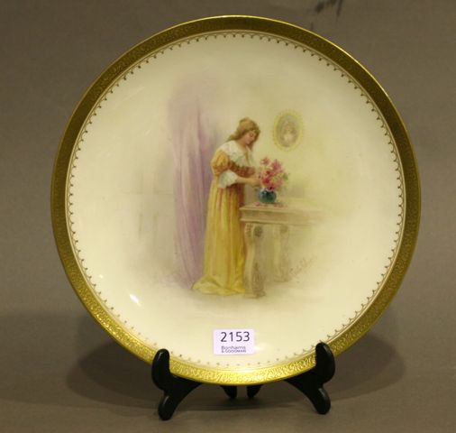 Appraisal: A Royal Doulton specimen plate painted by Leslie Johnston of