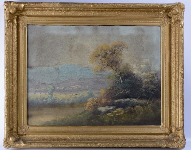 Appraisal: Landscape Oil on Canvas Late th Century oil on canvas