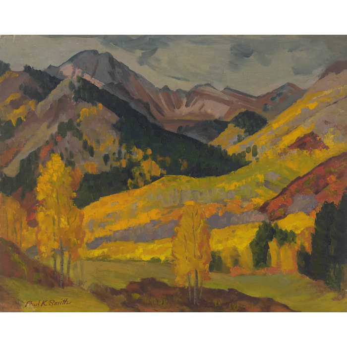 Appraisal: Paul Kauvar Smith American - ''Snow Mass Valley October ''