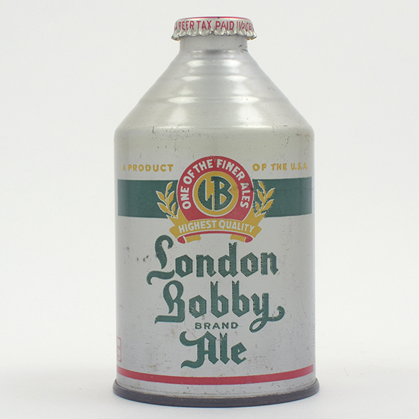 Appraisal: London Bobby Ale Crowntainer Cone Top - Reference USBC -