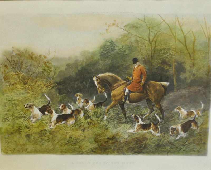 Appraisal: - Framed and matted Hardy print A Short Cut to