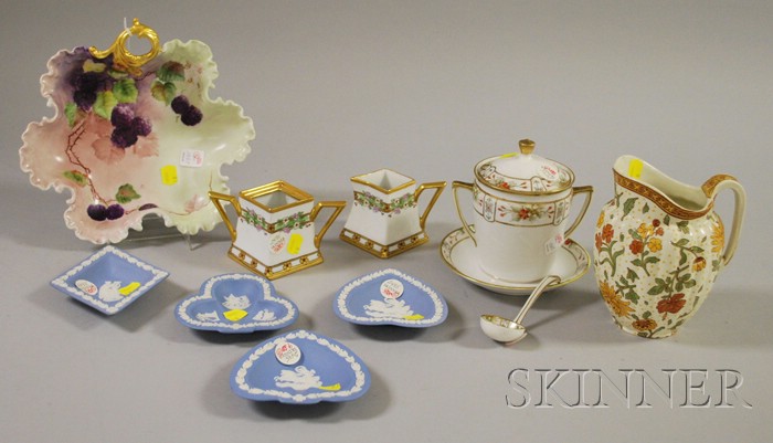 Appraisal: Eleven Assorted Decorated Porcelain and Ceramic Table Items a Rosenthal