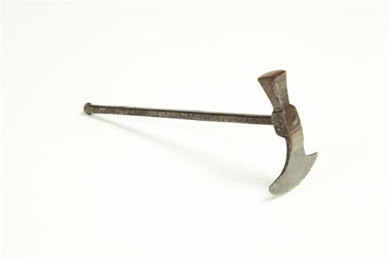 Appraisal: SUGAR HAMMER England early th century wrought iron and brass