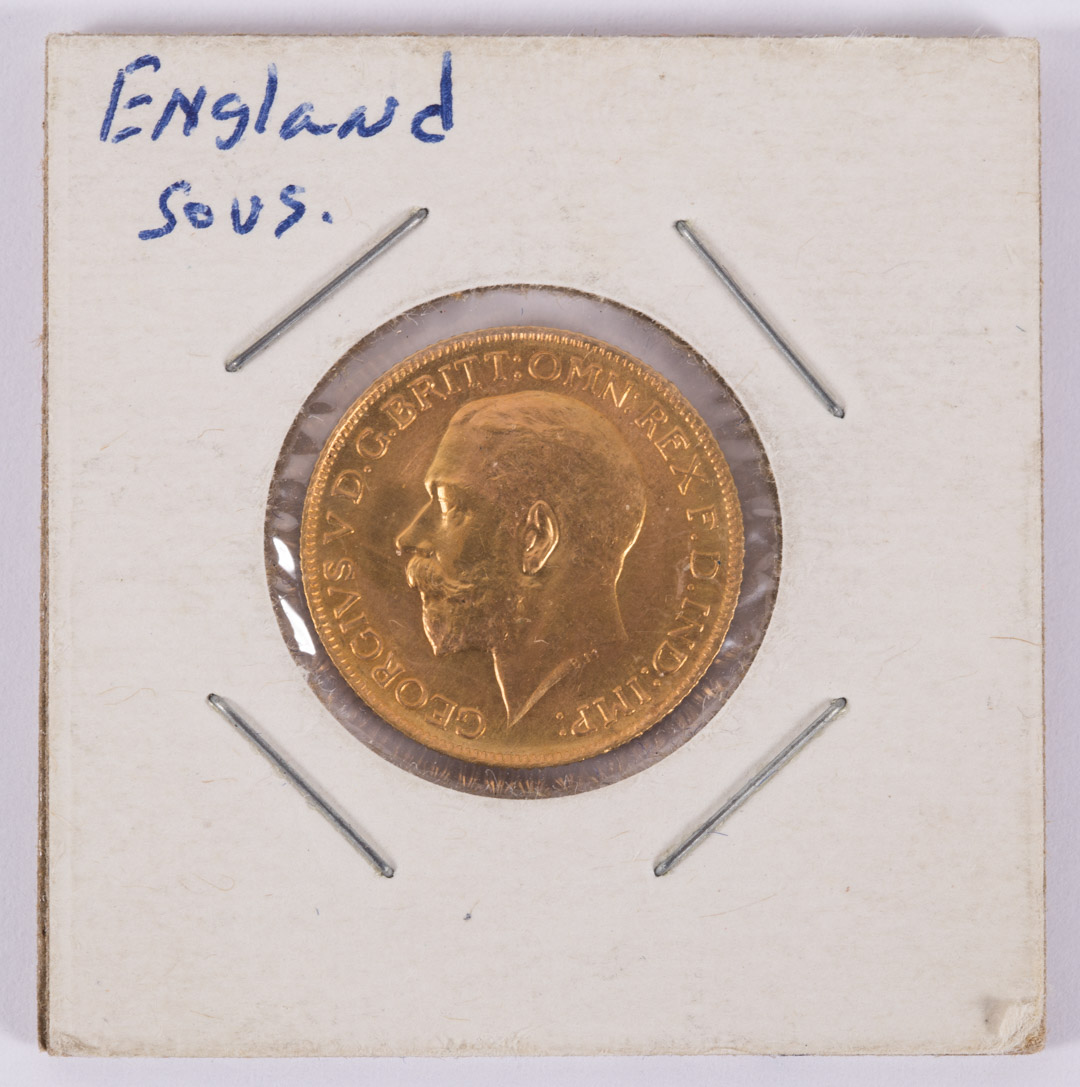 Appraisal: Great Britain Gold Sovereign George V Sovereign Grade UNC Contains