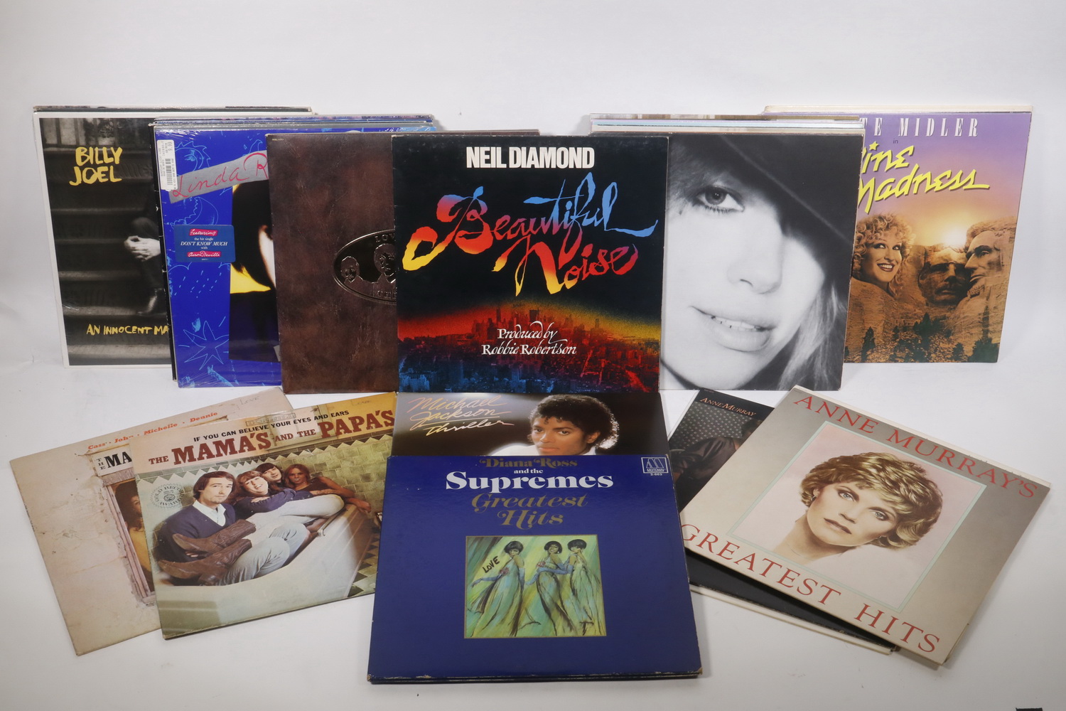 Appraisal: POP AND ROCK RECORD ALBUMS Collection of Vintage Vinyl LP