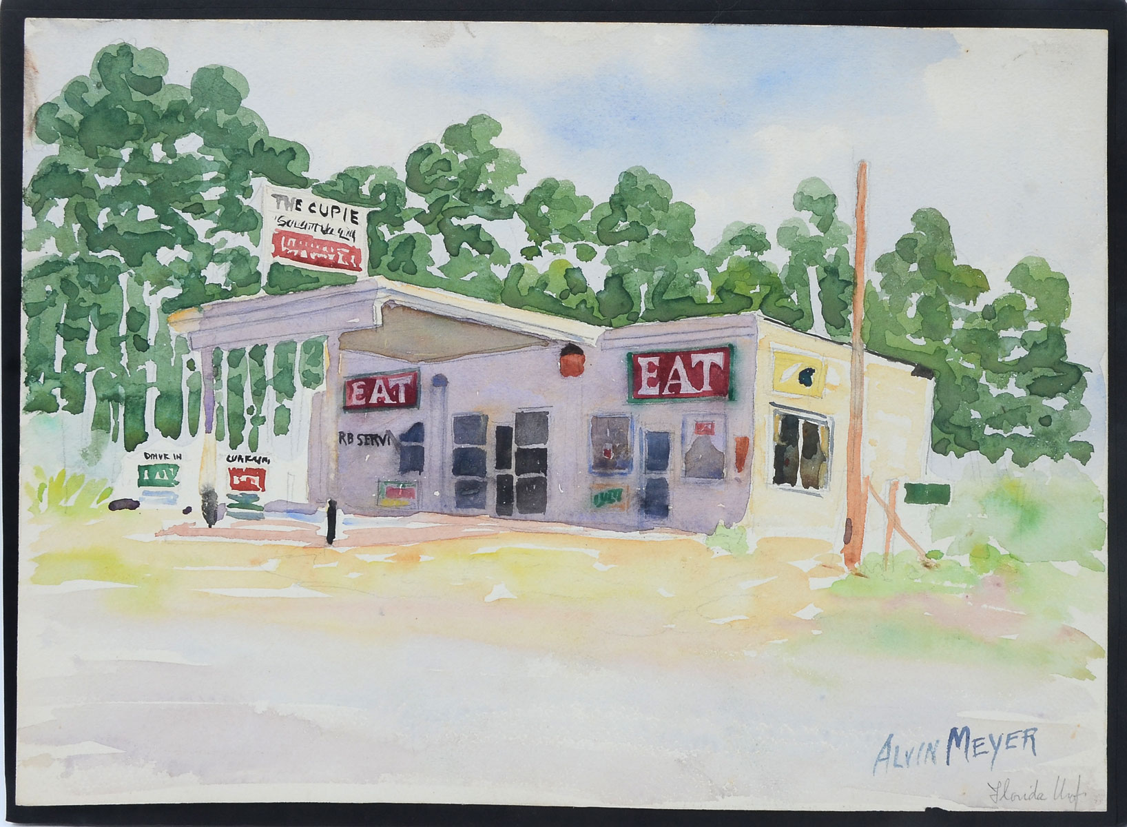 Appraisal: MEYER Alvin American - Florida Scene of the Cupie a