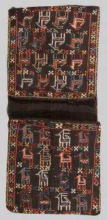 Appraisal: PAIR OF CAUCASIAN EMBROIDERED BAGS PAIR OF CAUCASIAN EMBROIDERED BAGS