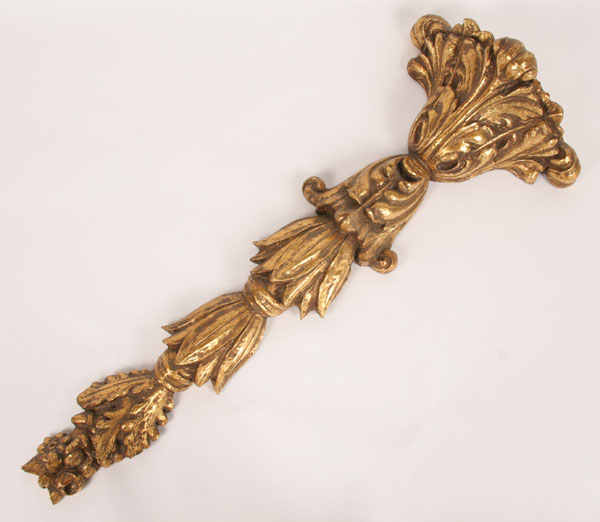 Appraisal: Italian carved plaster gilt wall sconce shelf Marko Manufacturers paper