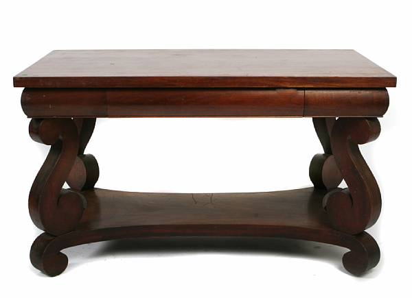 Appraisal: An American Classical style mahogany writing desk height in width