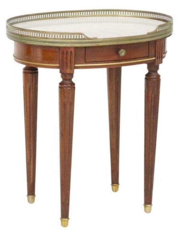 Appraisal: French Louis XVI style mahogany side table early th c