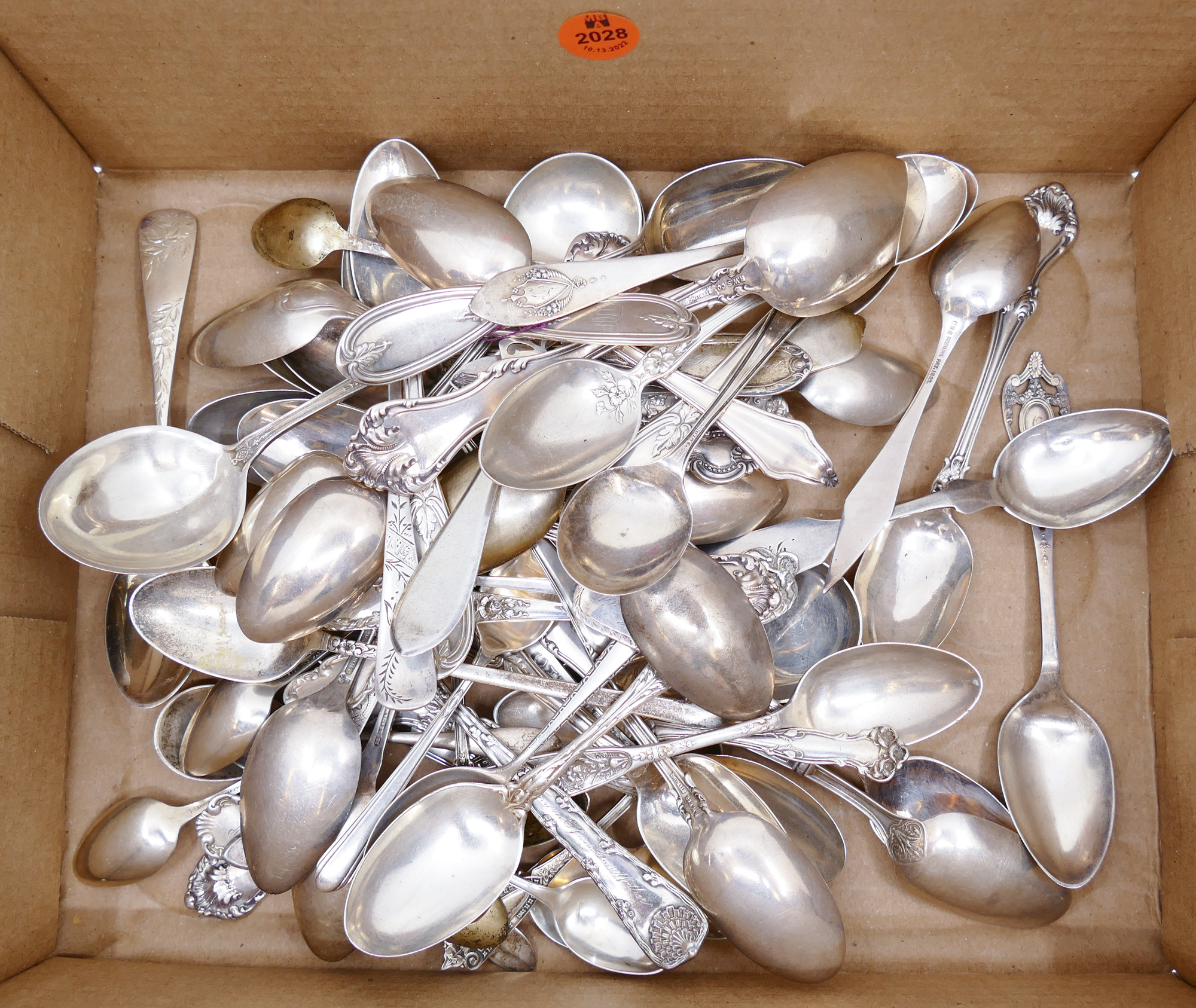 Appraisal: Box MISC Sterling Spoons- g TW