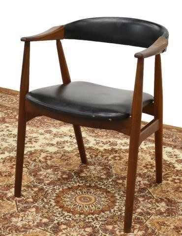 Appraisal: Danish mid-century modern armchair c s teak frame with upholstered