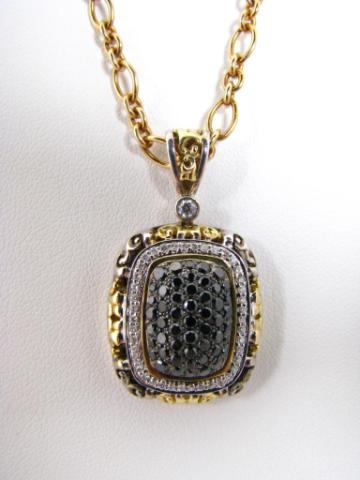 Appraisal: New k yellow gold chain pendant by Charles Krypell containing