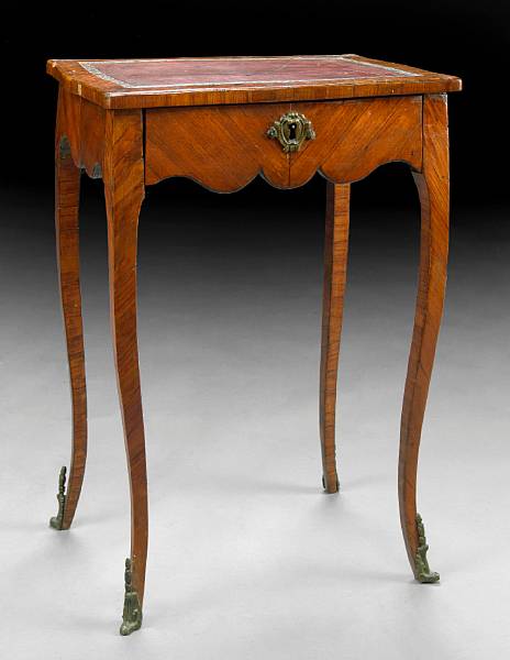 Appraisal: A Louis XV rosewood side table second half th century