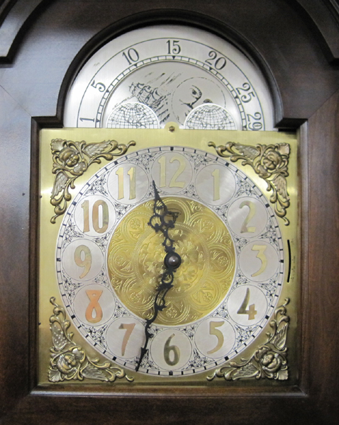 Appraisal: TALL CASE FLOOR CLOCK Ridgeway Clocks The Gravely Furniture Co