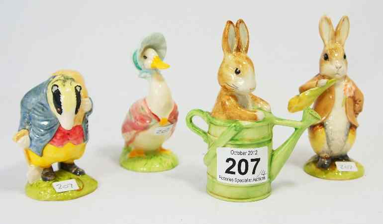 Appraisal: Beswick Beatrix Potter Figures Peter and the Watering Can Jemima