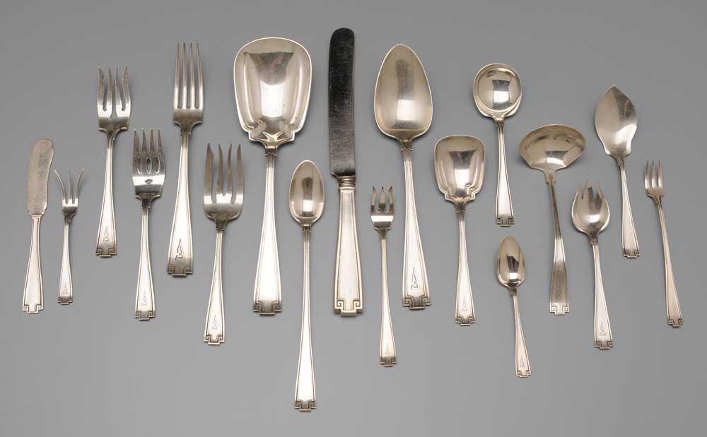 Appraisal: Gorham Etruscan Sterling Flatware American th century pieces marks for