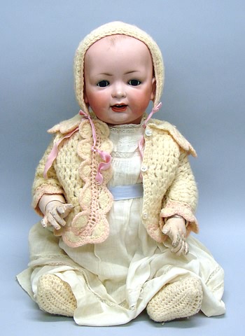 Appraisal: Bisque German T cir solid dome character baby Hertel Schwab