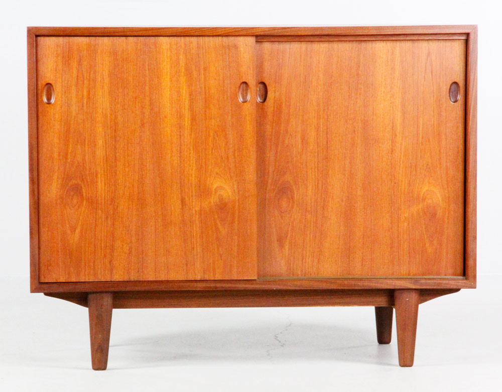 Appraisal: - Mobelfabrik Danish Teak Cabinet Danish cabinet teak with sliding