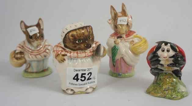 Appraisal: Royal Albert Beatrix Potter Figures Mrs Rabbit Mrs Tiggy Winkle