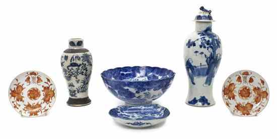 Appraisal: A Group of Porcelain Table Articles comprising a bowl having