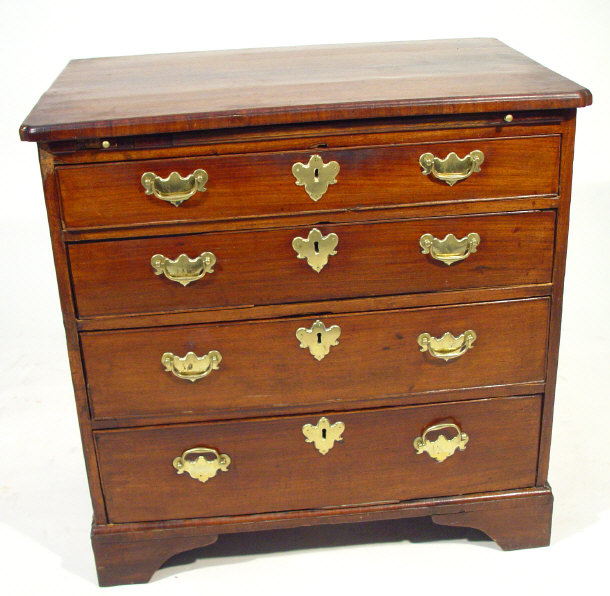 Appraisal: Early th Century mahogany chest of small proportions fitted with