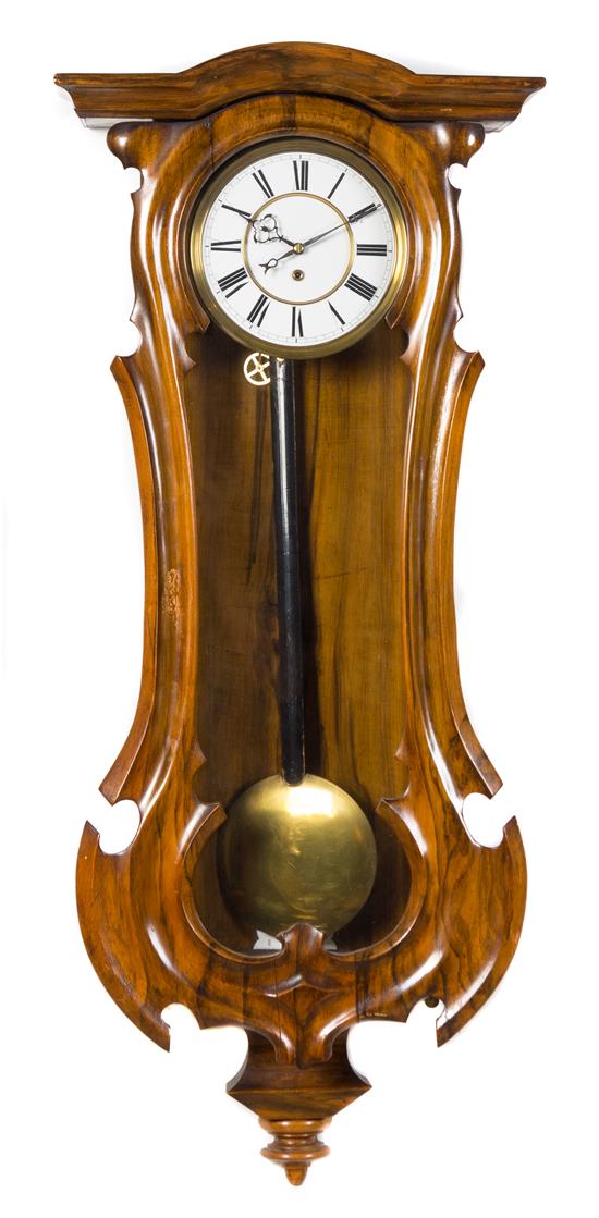 Appraisal: Sale Lot A An American Simulated Rosewood Wall Clock the