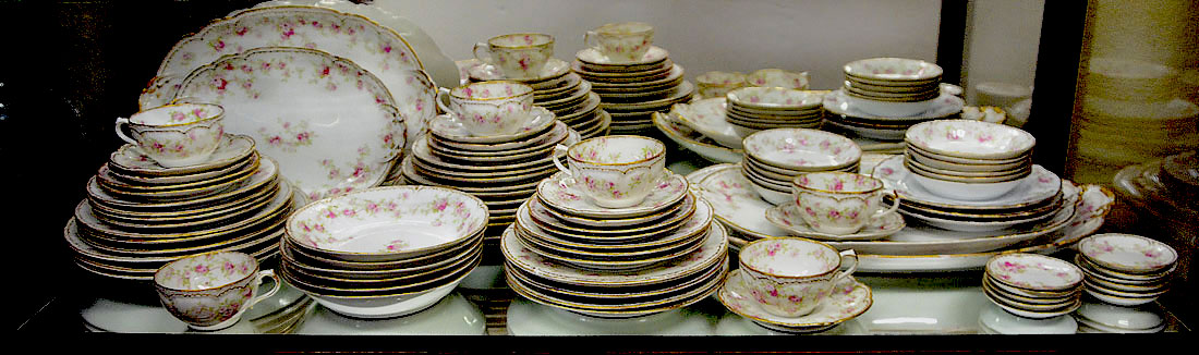 Appraisal: CHAS FIELD HAVILAND SCHLEIGER FLORAL CHINA Approx pieces in the