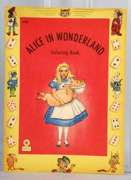 Appraisal: Alice in Wonderland Coloring Book Description Circa Manufactured by Children's