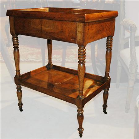 Appraisal: Directoire Style Fruitwood Side Table Estimate -