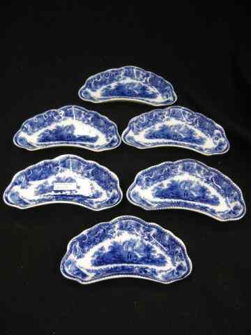 Appraisal: Set of Flow Blue Ironstone Side Dishes '' x ''