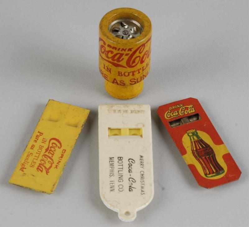 Appraisal: Lot of Coca-Cola Toy Whistles Description Includes one nice s