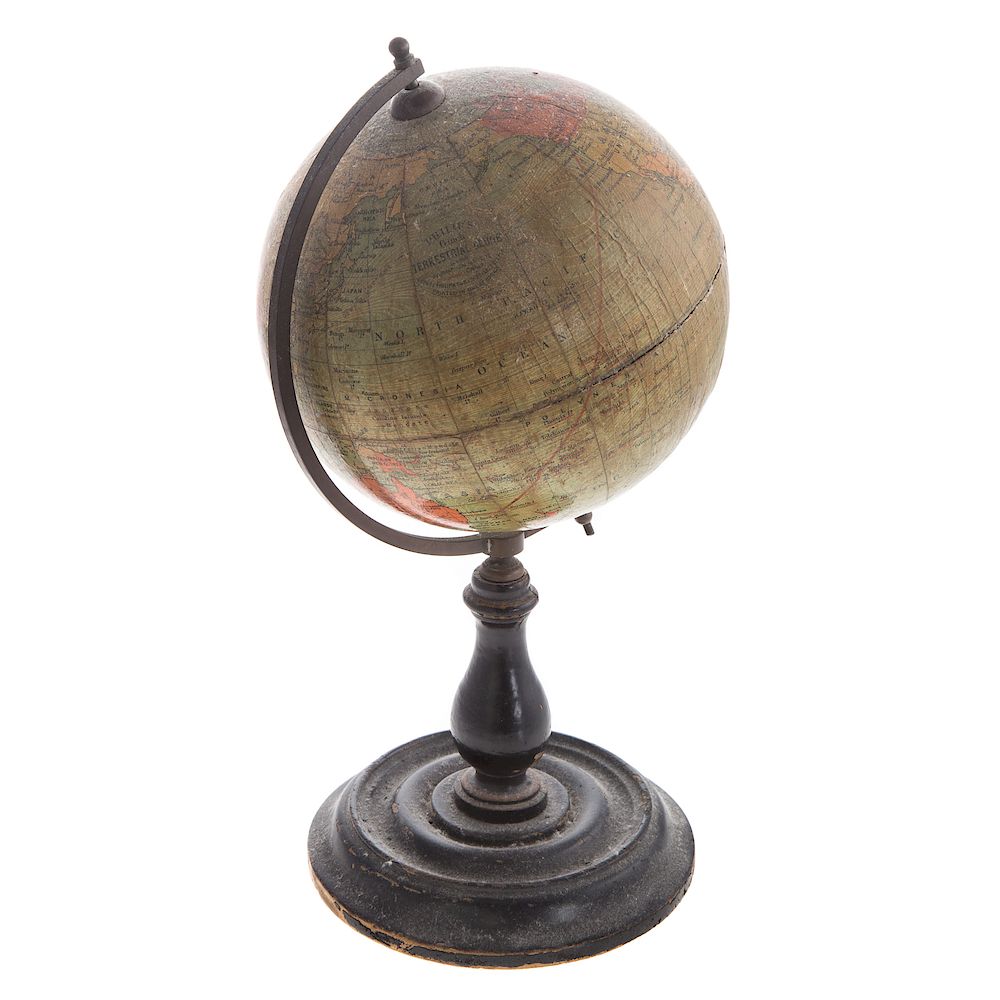 Appraisal: Miniature Desk Globe late th early th century lithographed paper