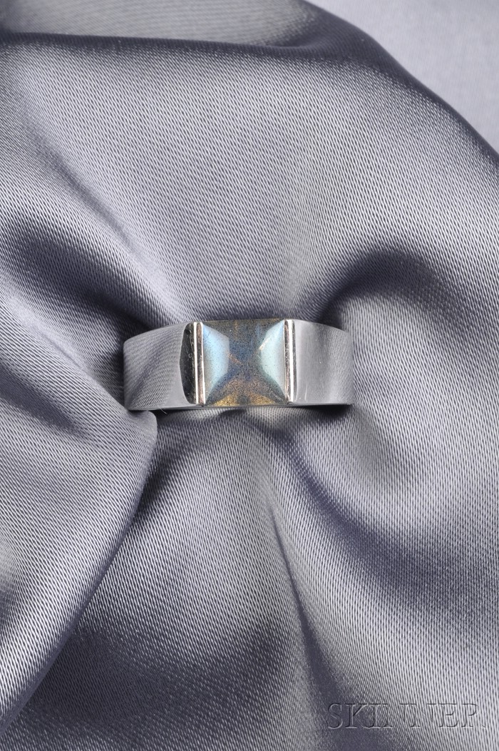 Appraisal: kt White Gold and Labradorite Tank Ring Cartier c set