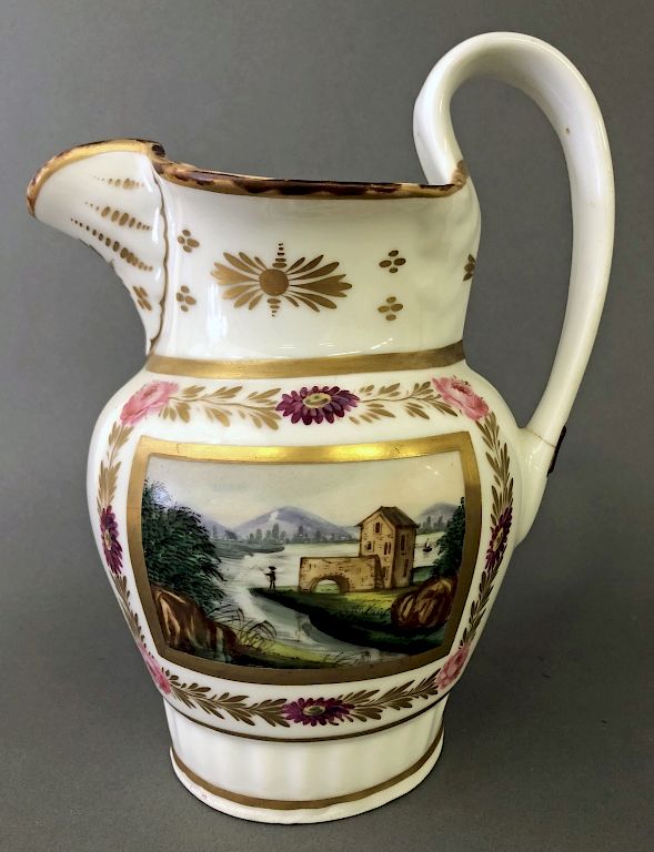 Appraisal: William Ellis Tucker Porcelain Pitcher William Ellis Tucker porcelain pitcher