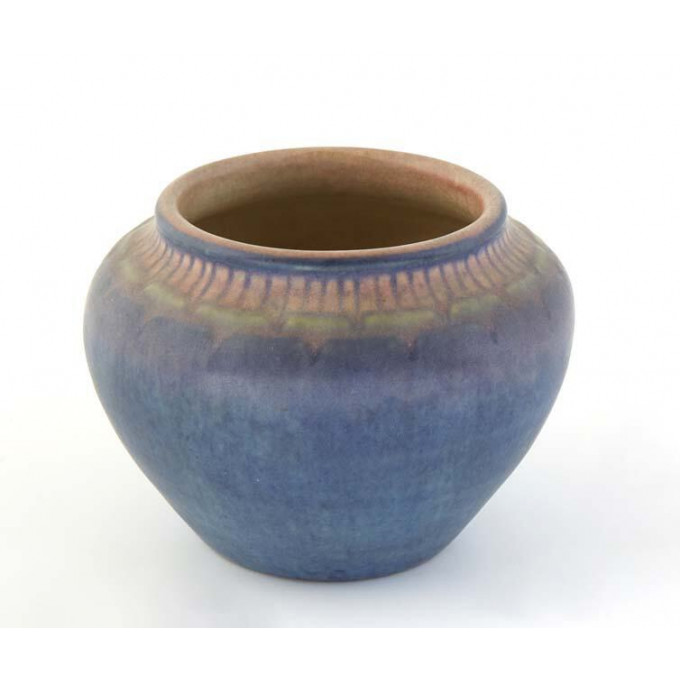 Appraisal: Newcomb Art Pottery Low Baluster Vase by Sadie Irvine matte