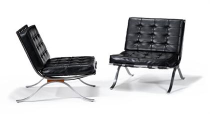 Appraisal: AFTER LUDWIG MIES VAN DER ROHE german - 'Barcelona' chairs