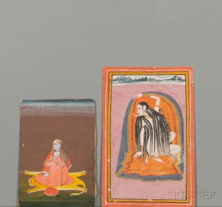 Appraisal: Two Miniature Paintings Two Miniature Paintings India th th century