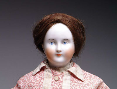 Appraisal: FRENCH-STYLE CHINA DOLL A large china on a cloth body